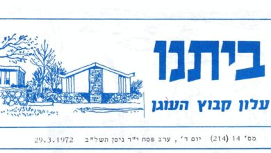 Photo of ביתנו: (גליון מספר 214 – 14) – 29 במרץ 1972